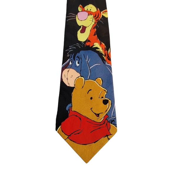 Disney Pooh Winnie the Pooh Tigger and Eeyore Cartoon Men's Tie - Picture 3 of 12